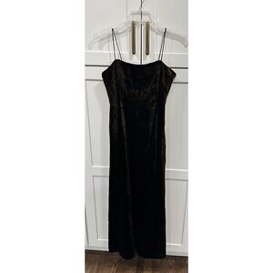 Heidi Weisel‎ Velvet Chocolate Paisley Maxi Dress Size 10